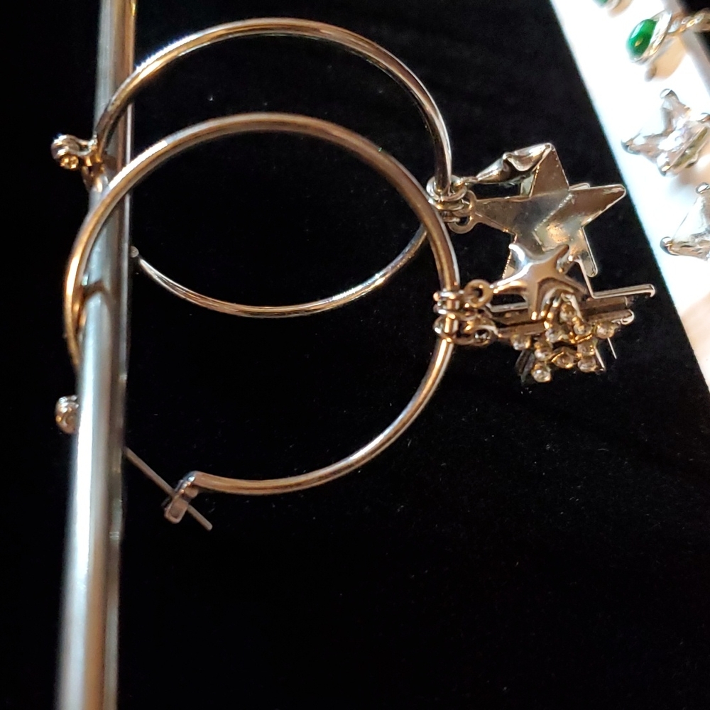 Silver earings